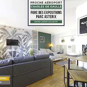 ****jungle Chic/aéroport Cdg Paris/parc Asterix/parc Des Expositions/paris**** Appartement Gonesse